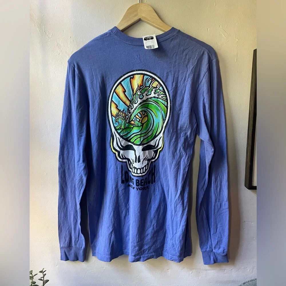 Long Beach Surf Shop Grateful Dead Long Sleeve T Shirt Steal Your Face NEW WTAGS